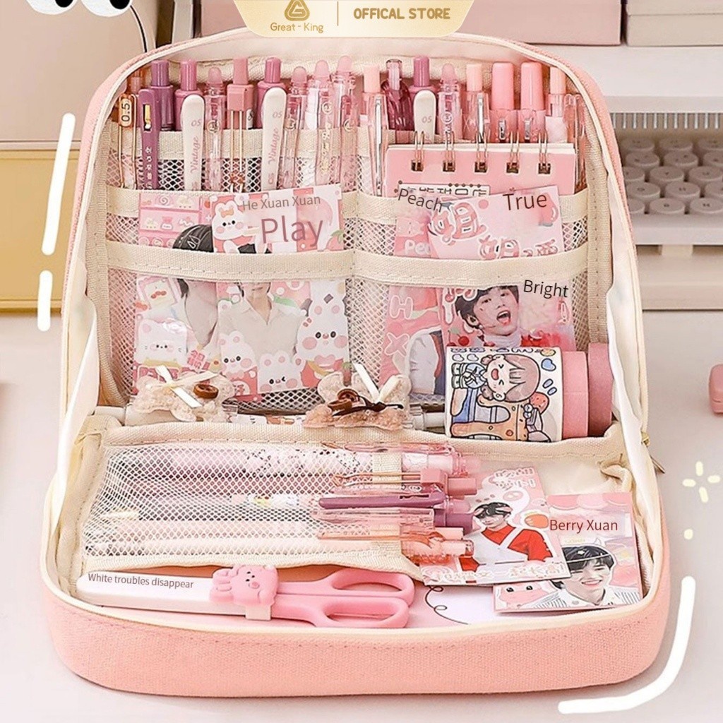 

Kotak Pensil Aesthetic Dosgrip Tk Sd Cowok Cewek Tempat Pengsil Anak Laki Perempuan Wadah Pulpen Kode Kekinian Dusgrip Viral Murah Korean Style Disgrip Lucu Korea Aestetik Pencil Case Estetik Disgrib Bagus Terbaru Kotak 8-Layer 12-Layer Super Large Capa