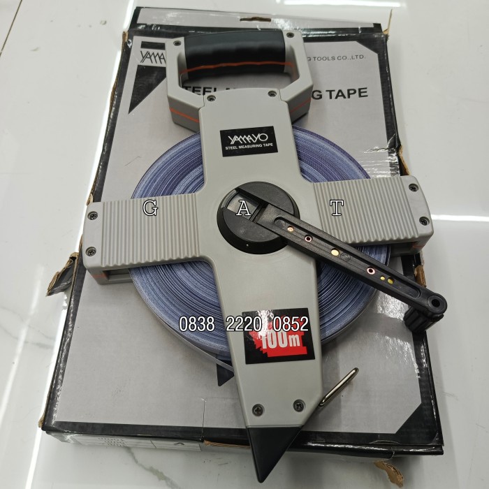 READY STOK Meteran Roll 30m 50m 100m YAMAYO Meteran Stainless Steel Meteran Roll