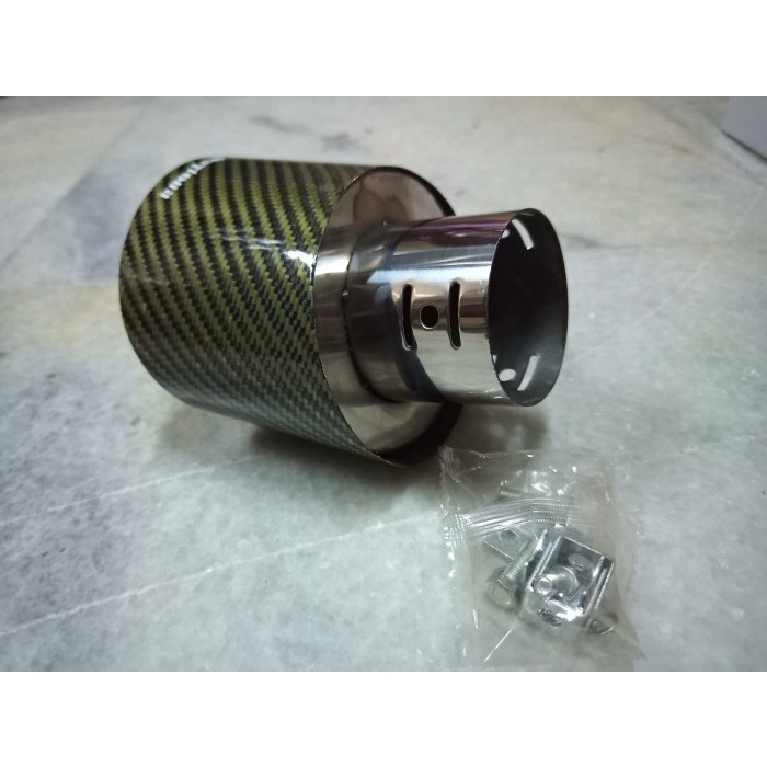 BUNTUT UJUNG KNALPOT MOBIL TEKUK CARBON