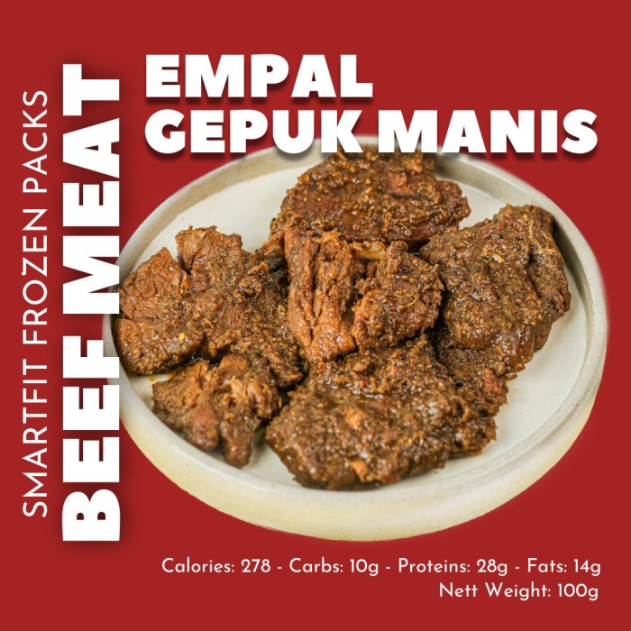 

New Empal Sapi Gepuk Manis - Frozen Packs Readyy