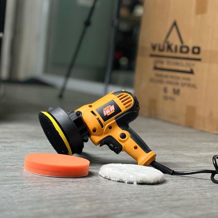 IWA Mesin Poles Body Mobil Body Motor Mesin Polisher 5" ( Termasuk Busa Poles & Kain Wols )