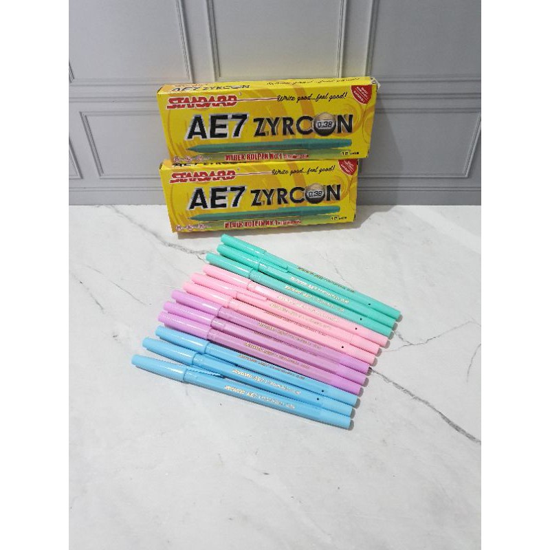 

(12Pc) Pen Standart Ae7 Zyrcon/Pulpen Standart Ae7 Zyrcon