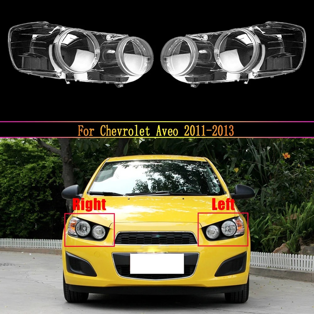 New Car Headlamp Lens For Chevrolet Aveo 2011 2012 2013 Car Replacement Lens Auto Shell Cover