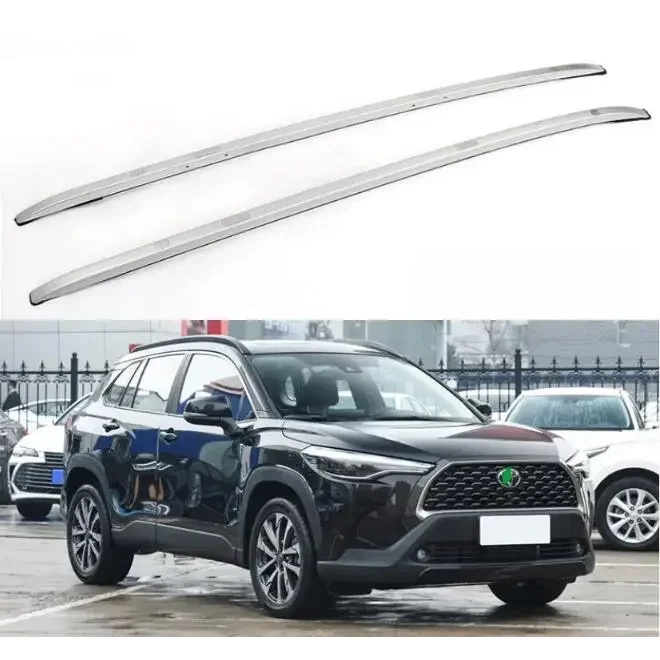 NEW New！ For Toyota Corolla Cross 2021 2022 2023 Aluminum Alloy Roof Rack Rails Bar Luggage Carrier 
