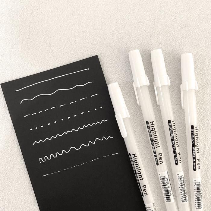 

[MILOLI] Pulpen Highlight Pen Tinta Putih White Art Craft Pigment Liner Pen Pena - D0016
