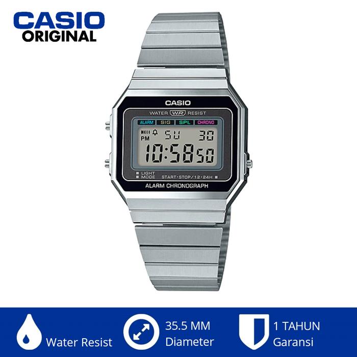 ORIGINAL.. CASIO ORIGINAL A700W-1ADF A700 A-700W JAM TANGAN DIGITAL RETRO VINTAGE