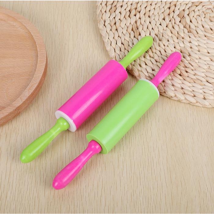 Rolling Pin Plastik Kecil Gilingan Slime Anak Penggiling Adonan Kue Mainan