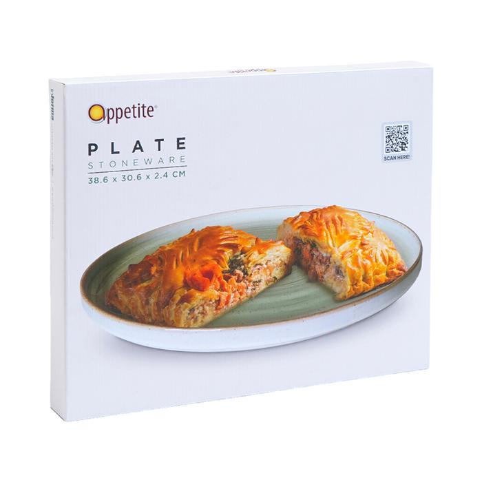 BOOM SALE Informa Appetite Set 2 Pcs Brava Piring Saji - Hijau Glaze Dinner Plate Wadah Hidangan