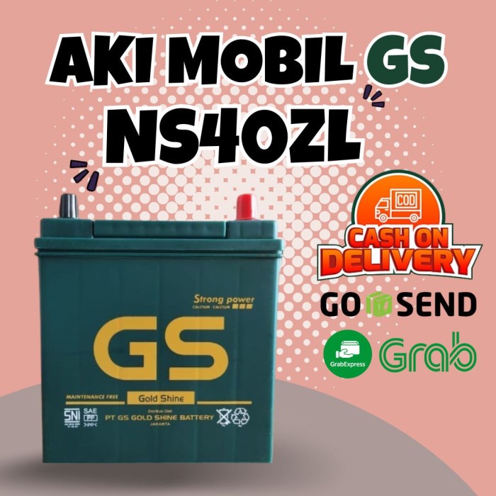 AKI GS MOBIL HONDA NEW CITY, JAZZ, FREED NS40ZL AKI KERING ORIGINAL