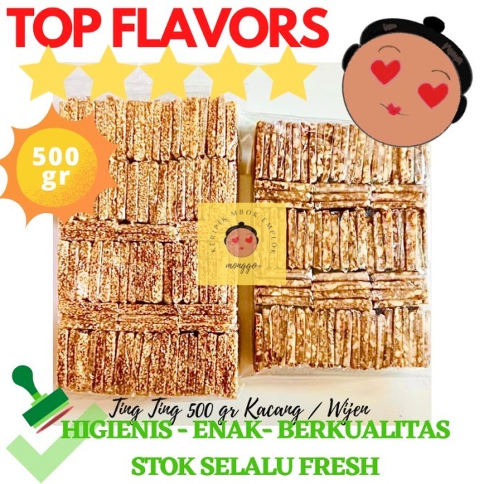 

(TopSeller) TING TING KACANG ENTING ENTING WIJEN 500 GR JAJAN TRADISIONAL