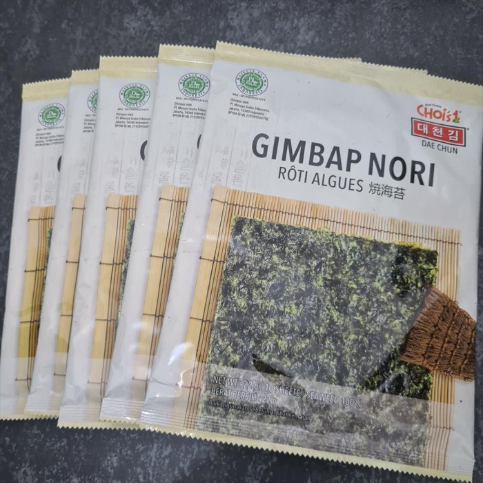 

(TopSeller) Dae Chun Gimbap Nori Seaweed Korea Sushi Rumput Laut (10 Lembar)