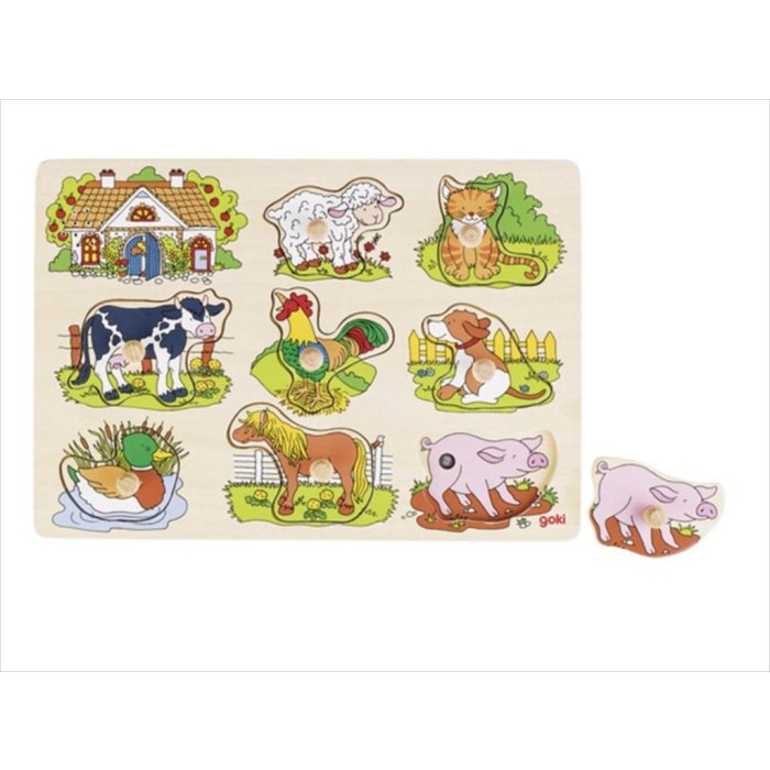 Goki Sound Puzzle Farm Animals