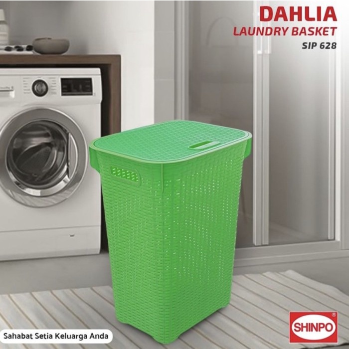 SHINPO KERANJANG BAJU KOTOR DAHLIA 628 LAUNDRY BOX PLASTIK BESAR