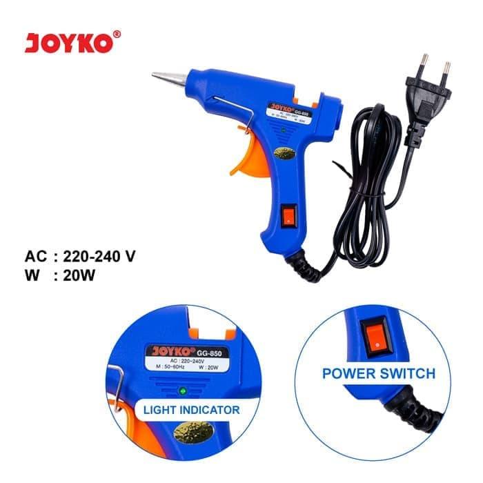 

Joyko Alat Mesin Lem Tembak Kecil Hot Melt Glue Gun GG-850 20 Watt Ori