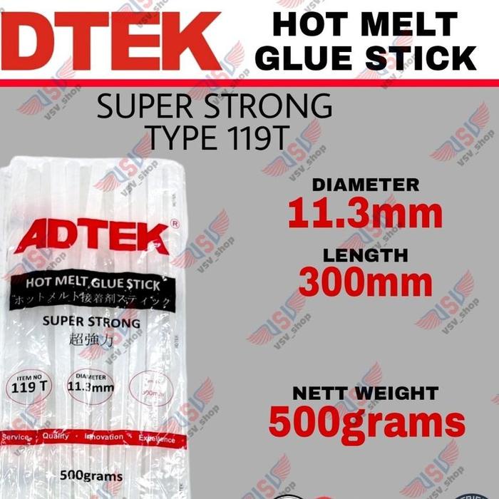 

GLUE STICK Besar LEM BAKR ISI GLUE GUN LEM STIK 11.3MM 500gr ADTEK
