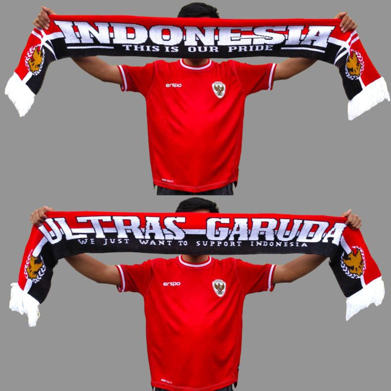 Scarf Indonesia Syal Timnas Indonesia Ultras Forza Garuda Syal Indonesia