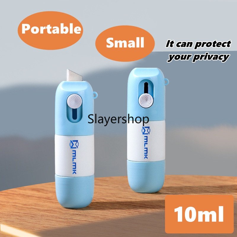 

2In1 Thermal Paper Correction Fluid With Cutting Tool Box Opener Privacy Protection Quick-Drying