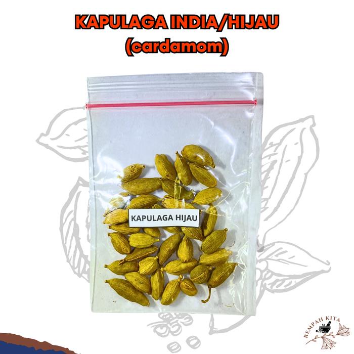 

Kapulaga India Hijau Premium / Green Cardamom Kapol Hijau Kapulaga ijo Bumbu Dapur Rempah Nusantara