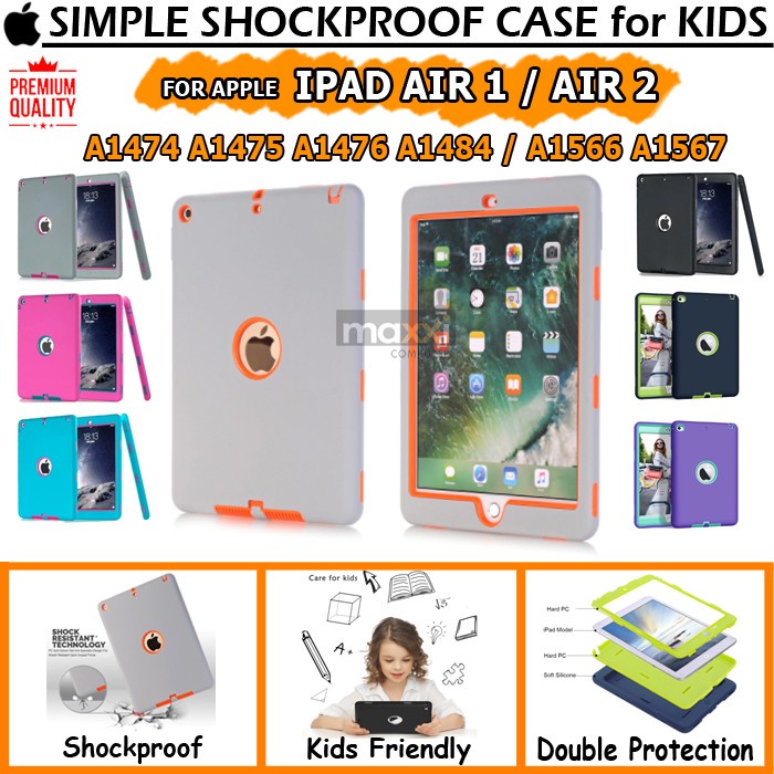 Ipad Air 1 2 A1474 A1475 A1476 A1484 A1566 A1567 Kids Case Softcase