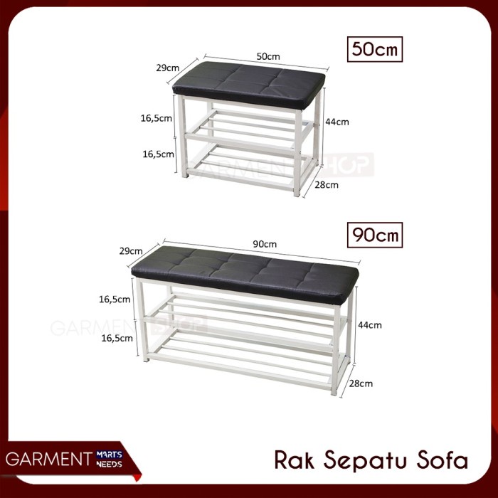 (Expert) Rak Sepatu Susun Besi Bench Tempat Duduk Kokoh Berkualitas