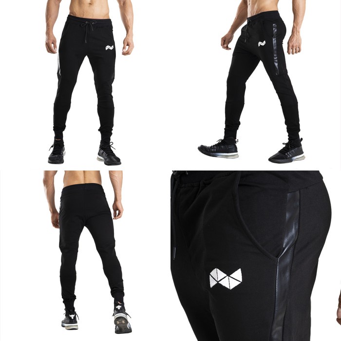 (Expert) NEVERES Leather Stripe Jogger