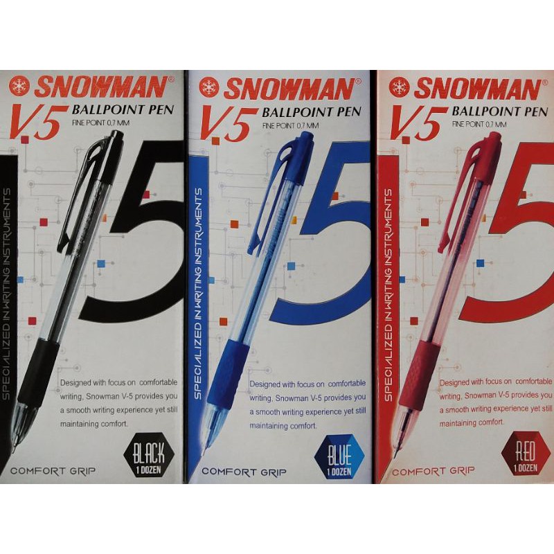 

Pulpen Snowman V-5 0.7mm / (1pak/12pcs)