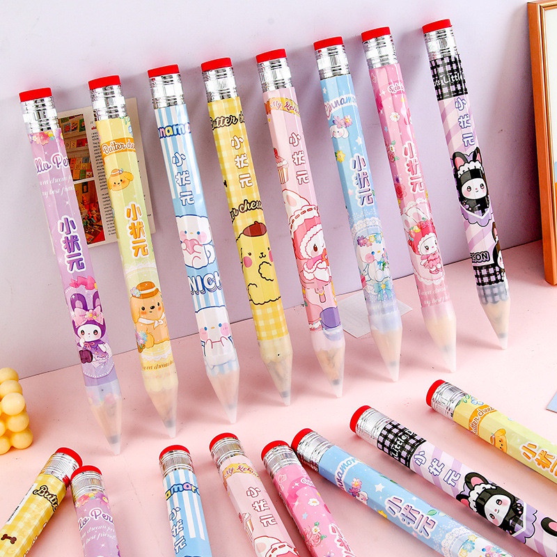

33cm Pensil besar baru kartun lucu pensil pensil Hb jumbo kreatif Hadiah pensil anak-anak