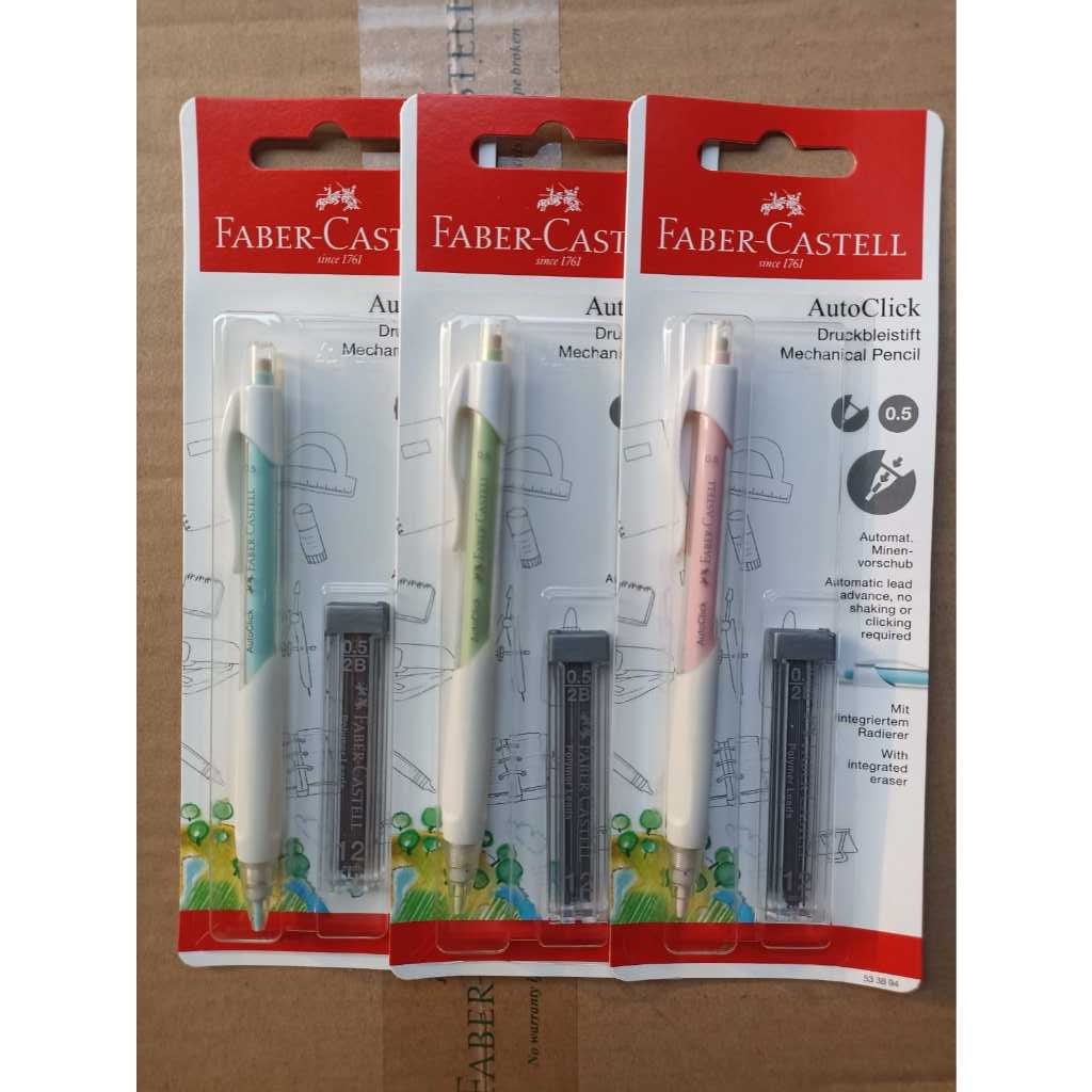 

Pensil Mekanik / Pencil Auto Click 0.5 Faber Castell FREE Refill Blister ++