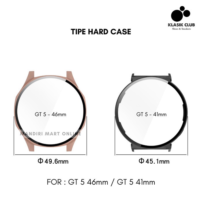 (Expert) Bumper Case 2 in 1 Huawei Watch GT 5 GT 5 PRO 46mm Casing Pelindung Anti Gores Huawei Watch