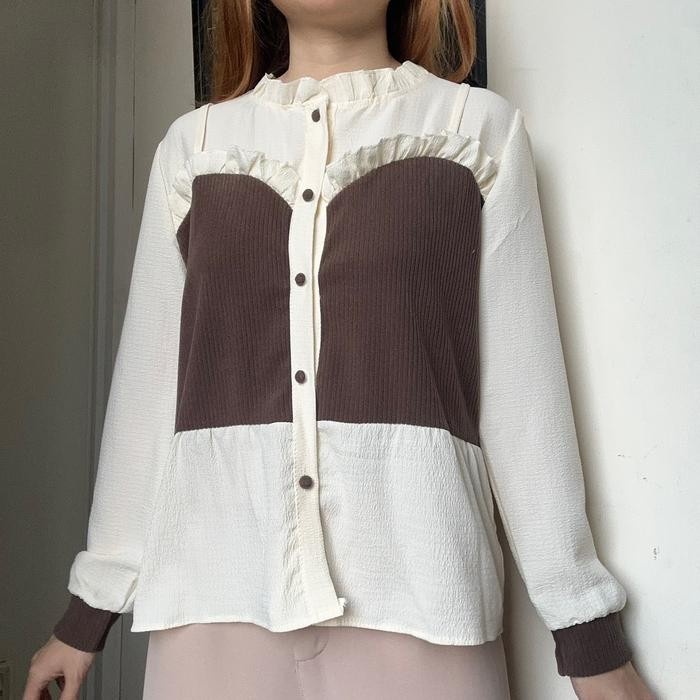 (Expert) Abigail Top atasan blouse bkk wanita kemeja wanita korean Style By biel the label