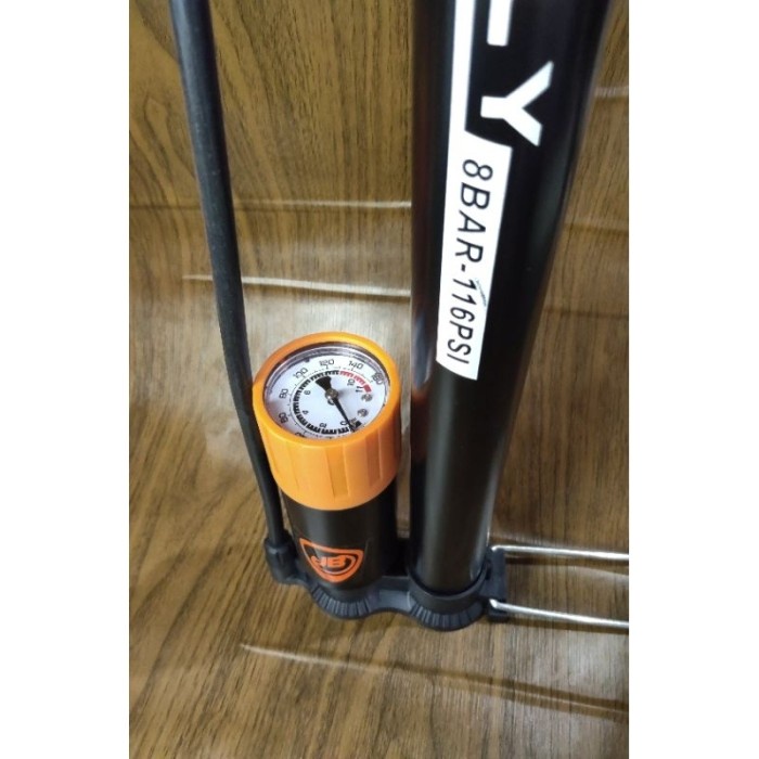 (Expert) POMPA ANGIN TABUNG METERAN SEPEDA DAN MOTOR JEMBOLY ALOY