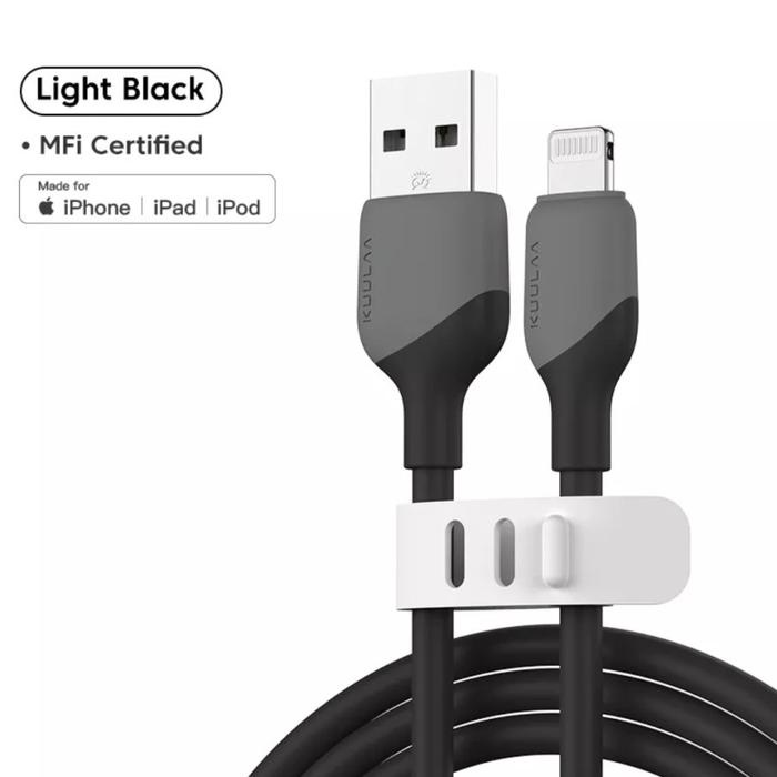 Nakula Sadewi Kuulaa Kabel Mfi Tipe Usb To Lightning Iphone Soft Silicone Cable 1M