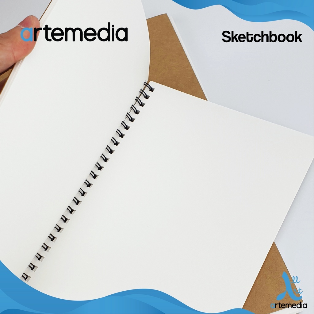 

IK! Sketchbook Artemedia A5 Craft Cover 110 Gsm Jilid Spiral Samg Buku Sketsa & Gambar - 40 Sheet /
