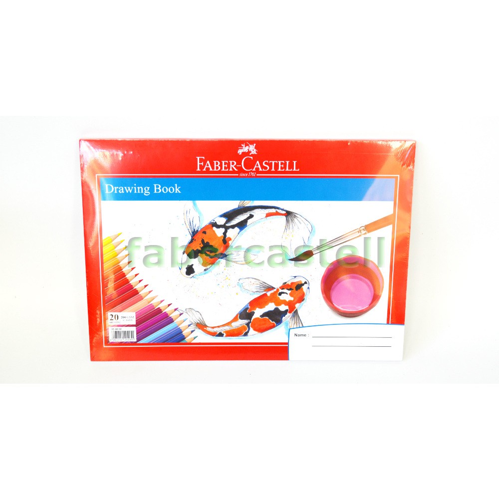 

IK! Drawing Book Faber Castell / Buku Gambar / Ukuran A4 / Motif Ikan / Isi 20 lembar