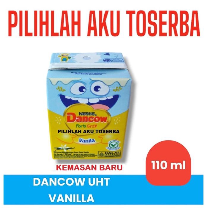 

SUSU DANCOW UHT VANILA VANILLA FORTIGRO 110 ML (1 DUS ISI 36 PCS) BEST SELLER