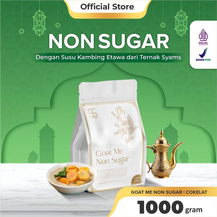 

TERNAK SYAMS GOAT MILK POWDER NON SUGAR VANILA SUSU KAMBING ETAWA BUBUK TANPA GULA 1 KG KILOGRAM