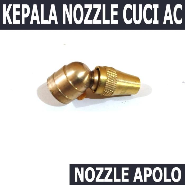 Terbaru- Kepala Nozzle Cuci AC - Nozzle Apolo Bengkok