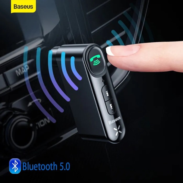 Baseus Car Aux Bluetooth Adapter 3.5mm Jack Audio Bluetooth 5.0 Car