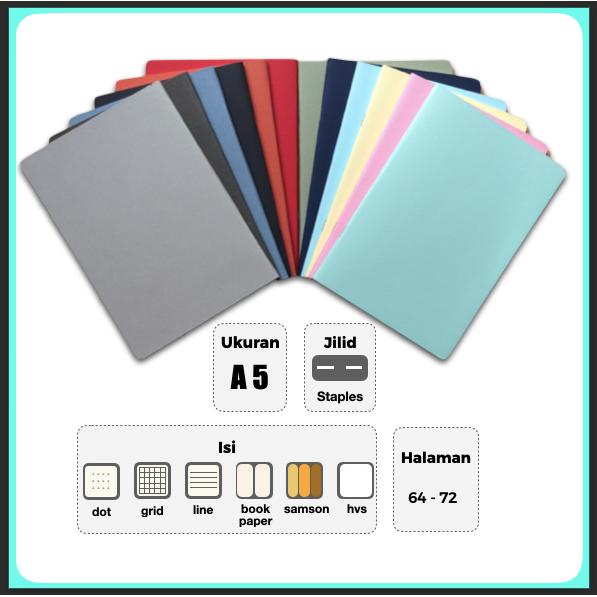 

buku tulis polos A5 book paper (blank/plain notebook)