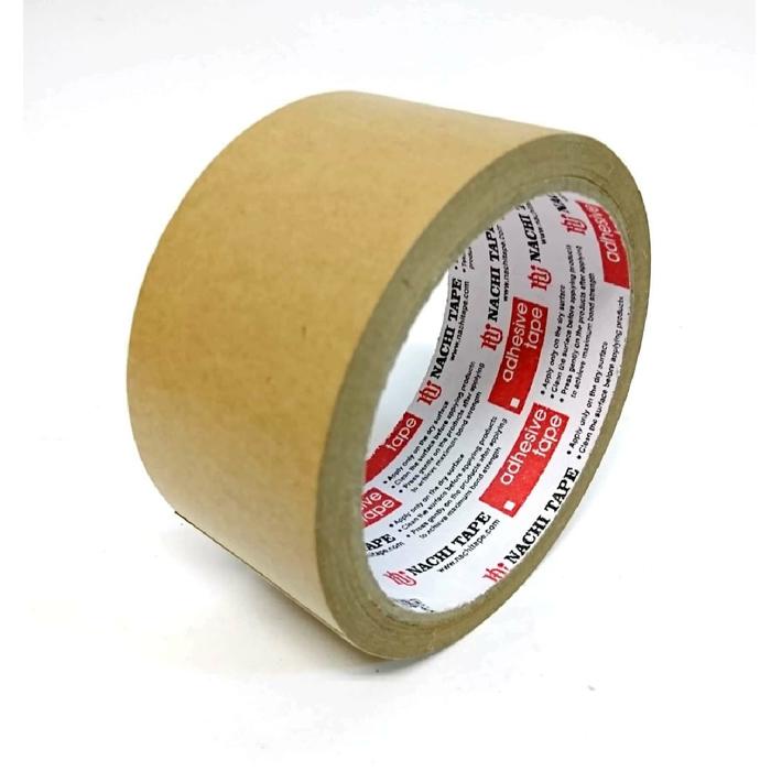 

Kraft Tape Nachi Lakban Kertas 48mm x 14yard Coklat