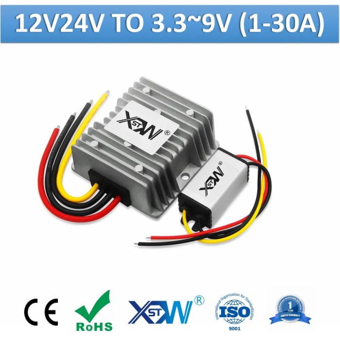 XWST DC to DC Buck Converter 12v 24v to 3V 3.3V 3.7V 4.2V 6V 7.5V 9V