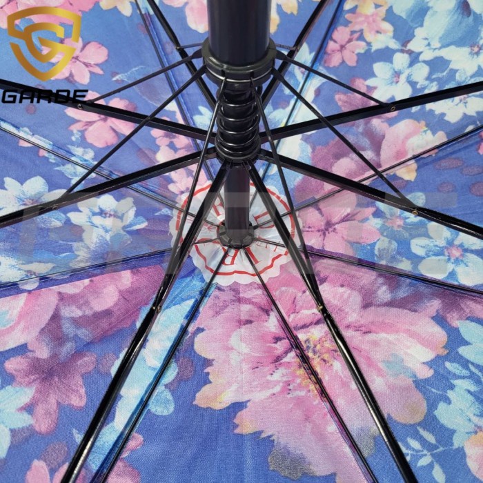 DAPATKAN PAYUNG PANJANG AUTOMATIS 24 INCH MOTIF BUNGA THY