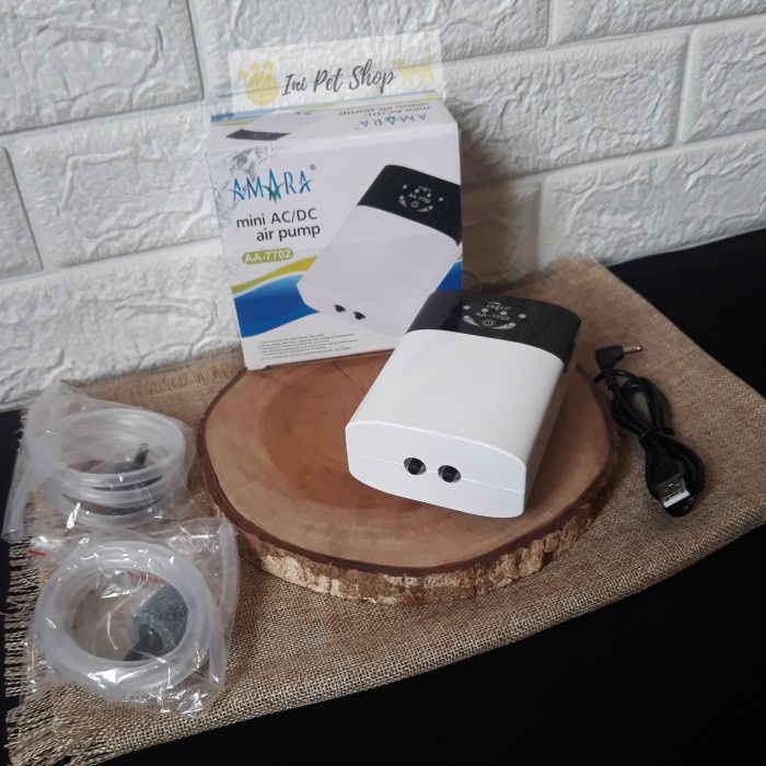 AMARA MINI AC/DC AA 7702 2LUBANG AMARA MINI AERATOR AA7702 AIR PUMP