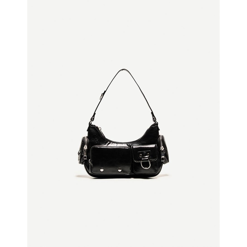 BERSHKA ORIGINAL STORE 100% - Multi-pocket shoulder bag