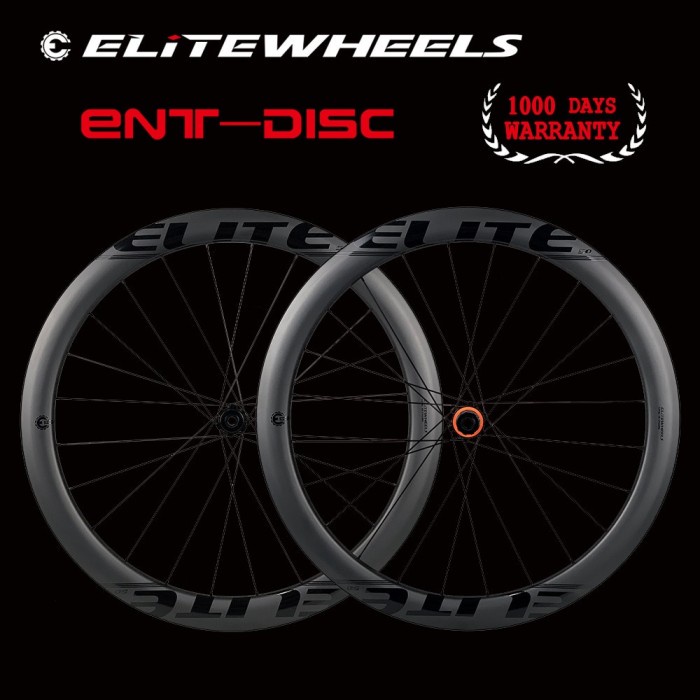 ELITEWHEELS Carbon Wheels Disc Brake 700c Road Bike Wheelset ENT UCI