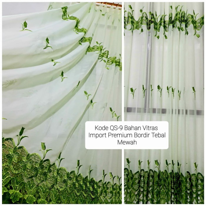 Vitrase Gorden Bordir//Vitrace Import//Vitrace Mewah