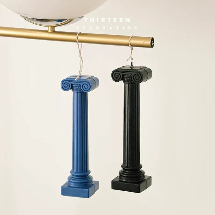 Europen Roman Column Acrylic Candlestick Candle Mold DIY Aroma Candle