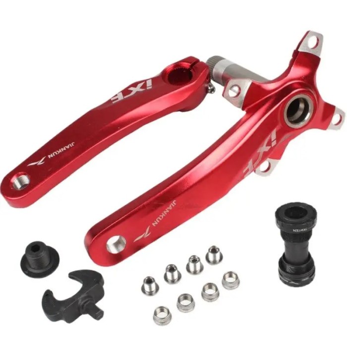 MTB Crankset Bicycle Hollow One Crank Crank Aluminum Alloy Sprocket