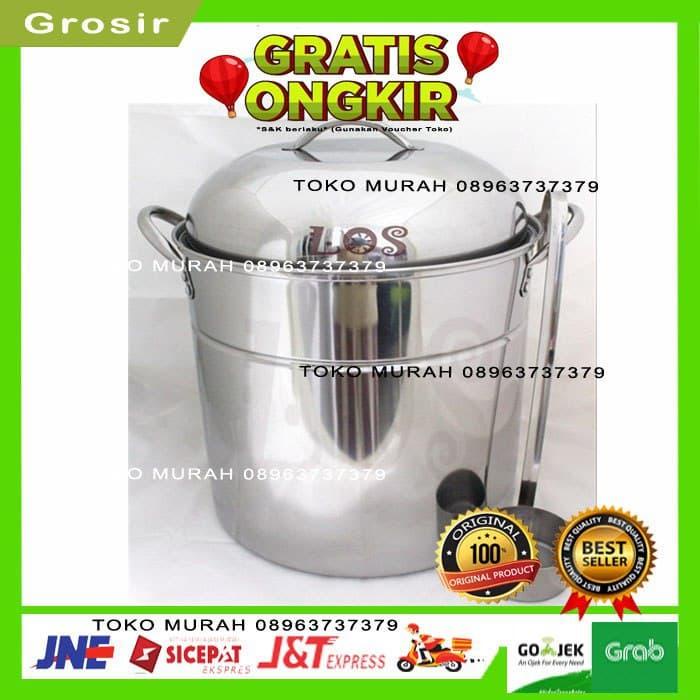 Panci TEBAL Baso Bakso Malang Dandang Tong Mie Rebus Kukus Stainless