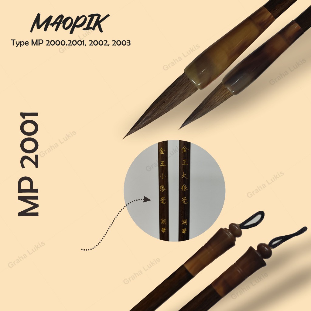 

IK! Kuas Maopi - Maopik Chinese brush Set 2